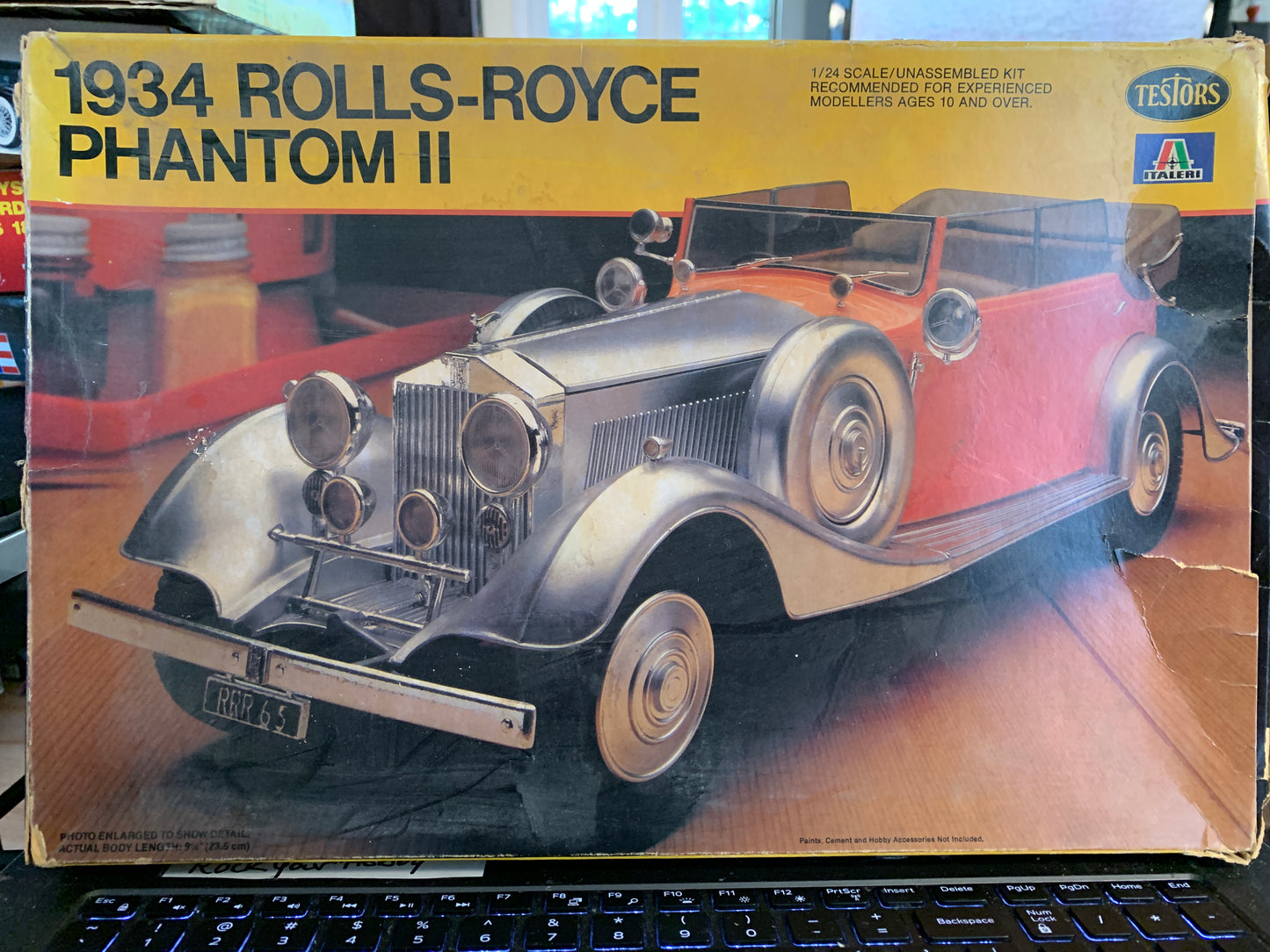 Testors/Italeri 1934 Rolls-Royce Phantom II kit #833, 1/24 scale