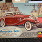 Monogram 1939 Mercedes-Benz 540K Cabriolet kit #PC87-298, 1/24 scale, original 1963 issue