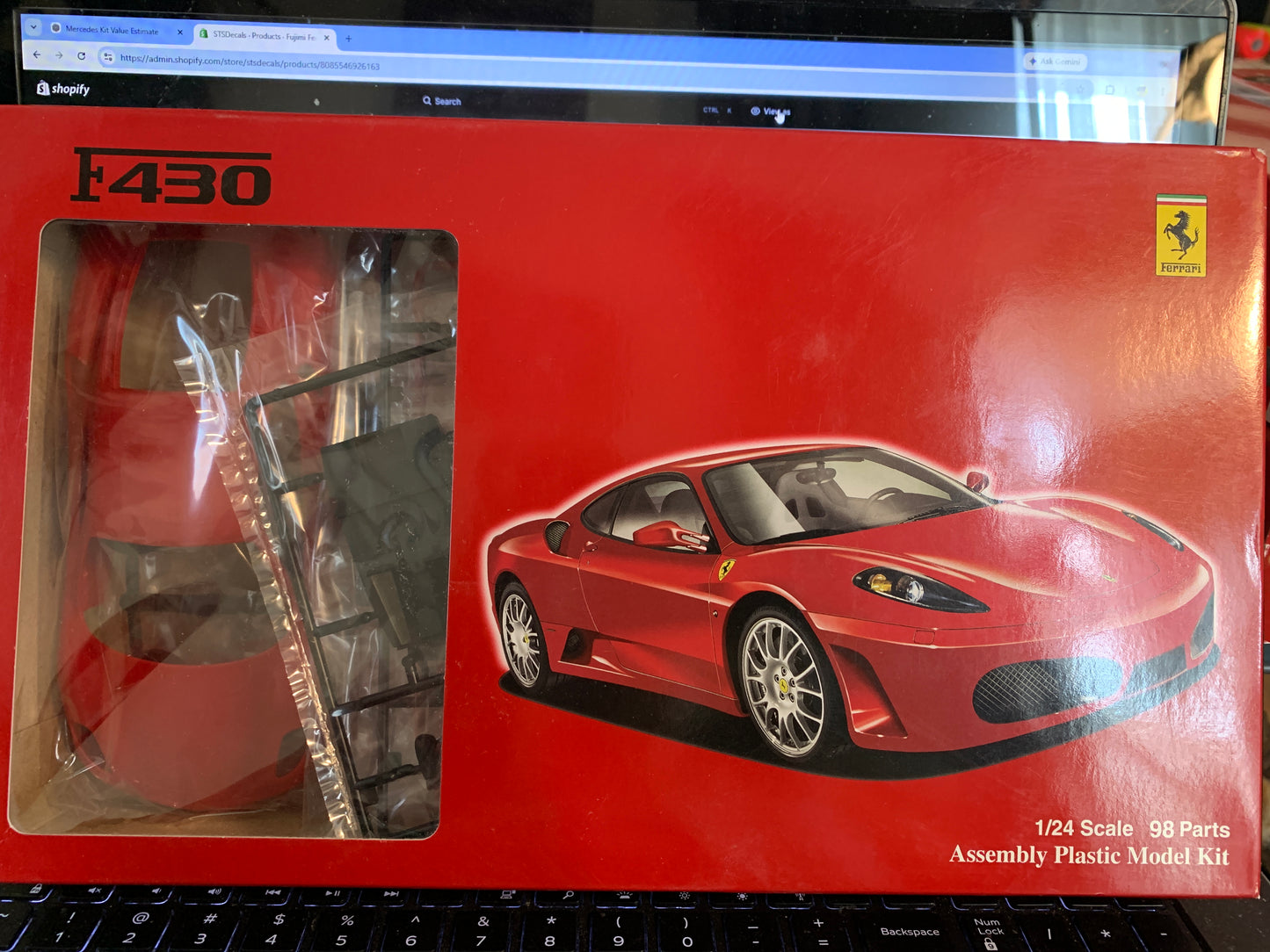 Fujimi Ferrari F430 kit #12256 (RS-68) is a 1/24-scale