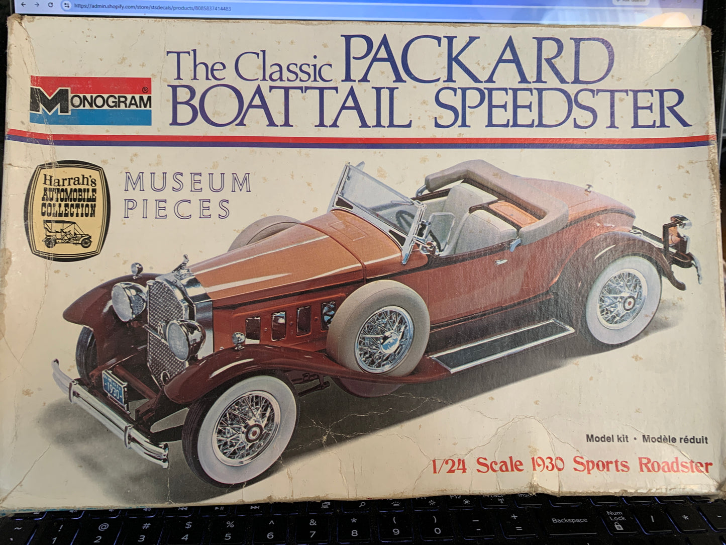 Monogram 1930 Packard Model 734 Boattail Speedster kit 2301