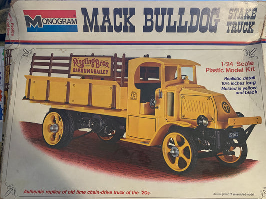 Monogram Mack Bulldog Stake Truck kit No. 7537, 1/24 scale