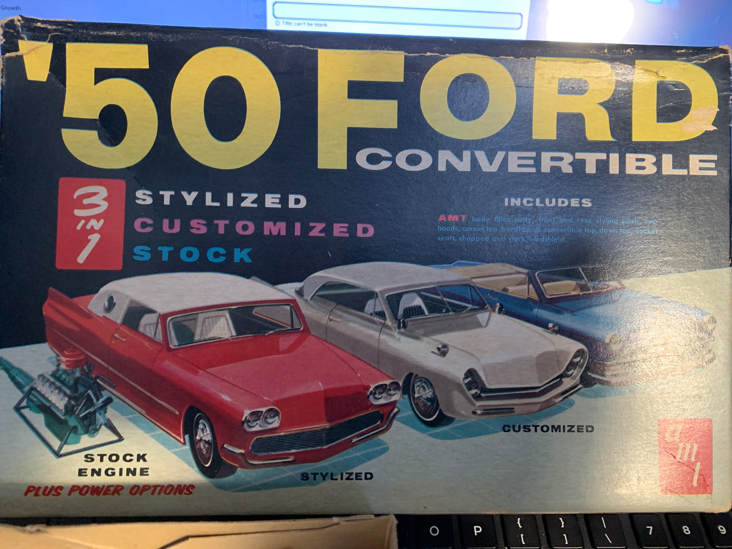 AMT Trophy Series 1950 Ford Convertible 3-in-1 kit #T150-200