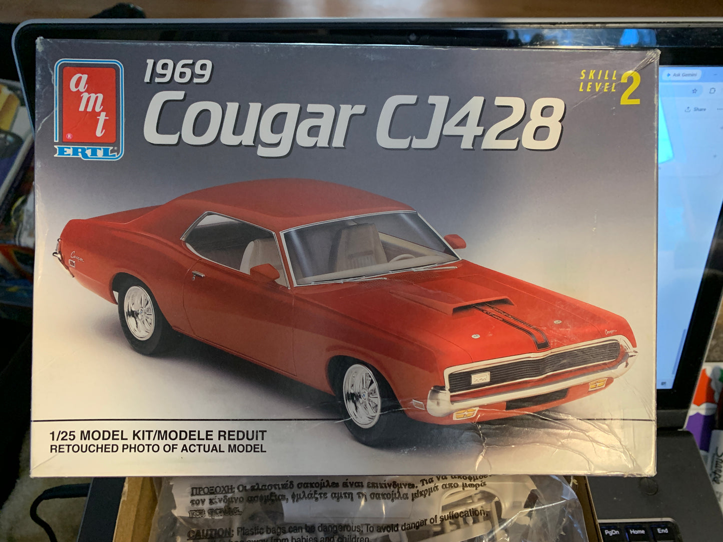 AMT/Ertl 1969 Mercury Cougar CJ428 kit #6529