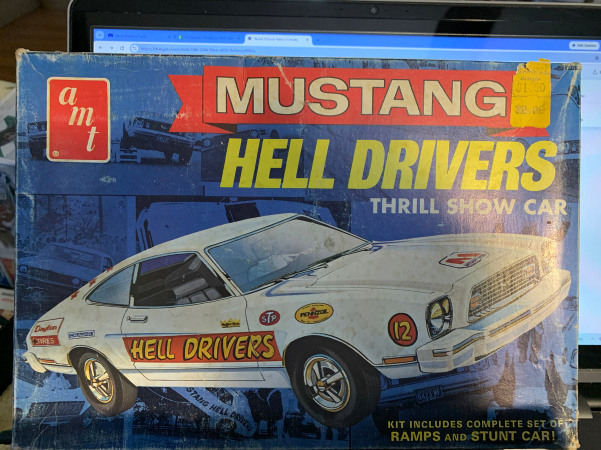 AMT 1977 Mustang II “Hell Drivers” kit #T440, 1/25 scale