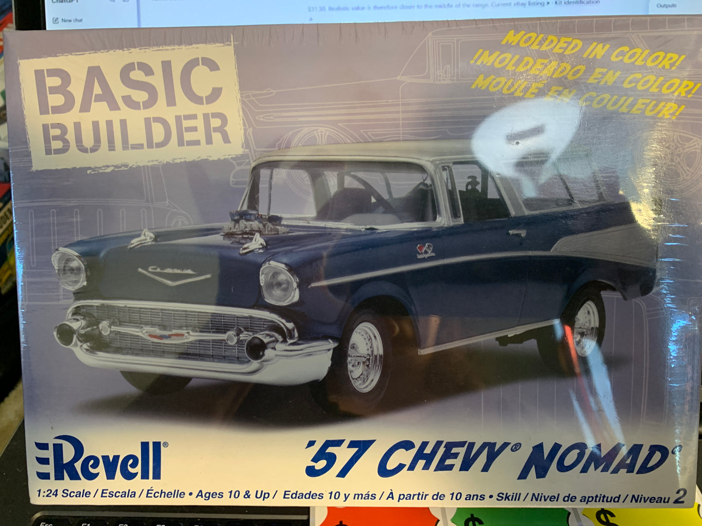 The Revell 1957 Chevy Nomad “Basic Builder” kit #85-0856