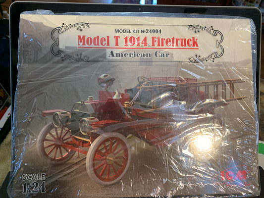 ICM 1914 Model T Firetruck, kit 24004, 1/24 scale