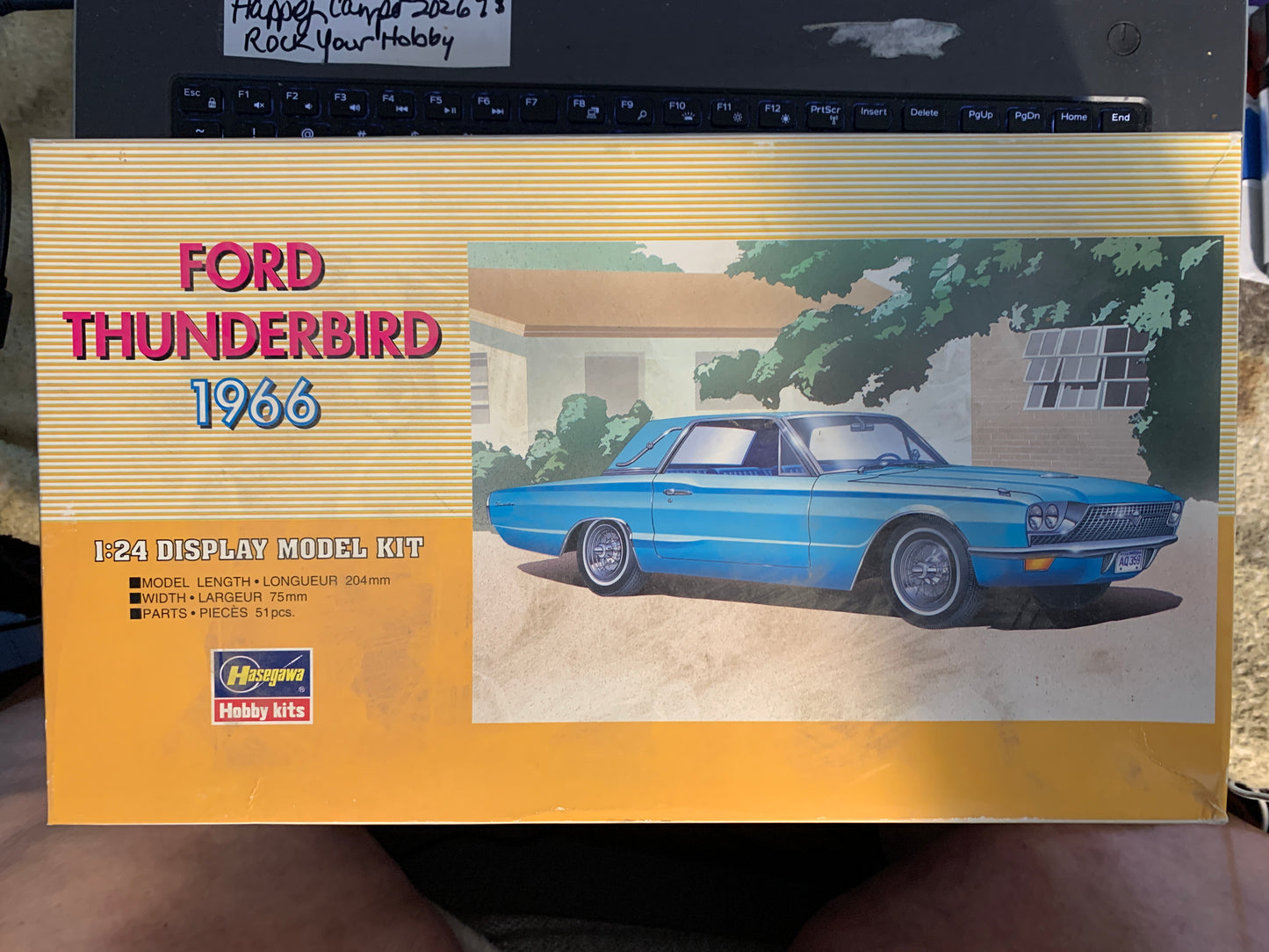 Hasegawa 1966 Ford Thunderbird, kit 21025 / CB-5, 1/24 scale.