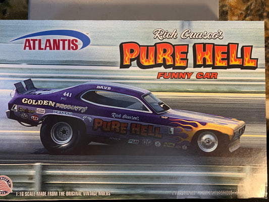 Atlantis Rich Guasco's Pure Hell Funny  Car 1/16 scale model kit