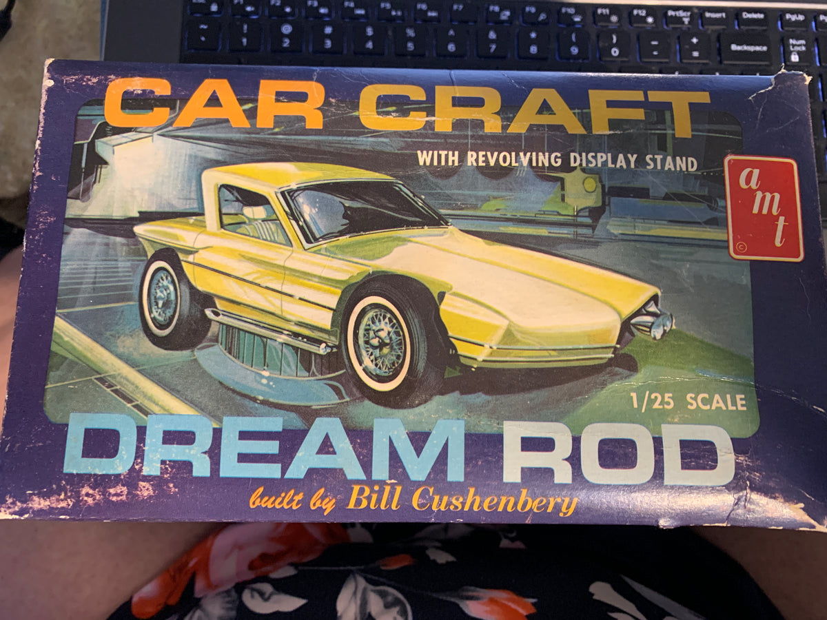 AMT Car Craft Dream Rod #2165-200 is the original 1964, 1/25-scale Bill Cushenbery kit.