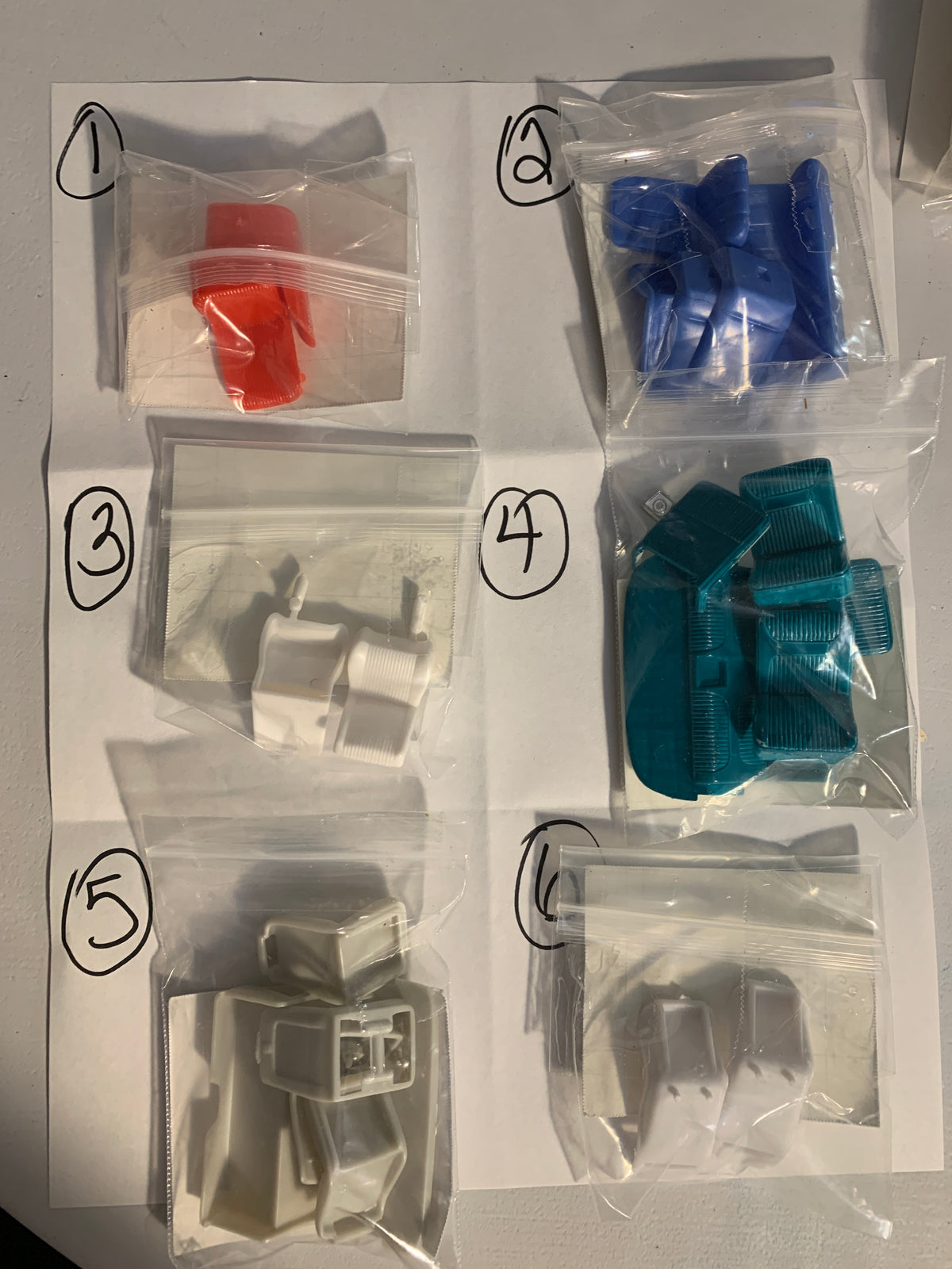 GM Seats Model Kit Parts