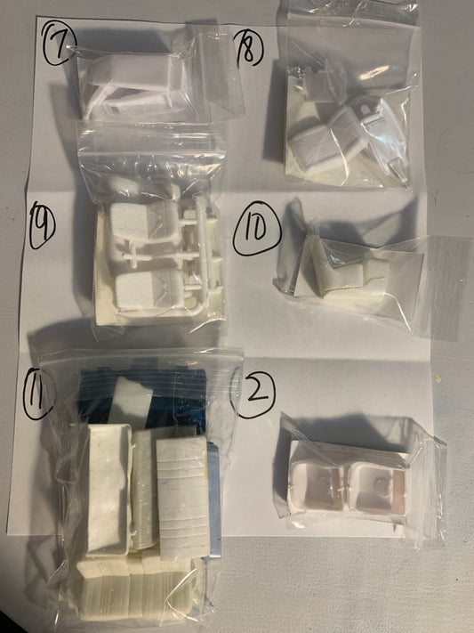 GM Seats Model Kit Parts
