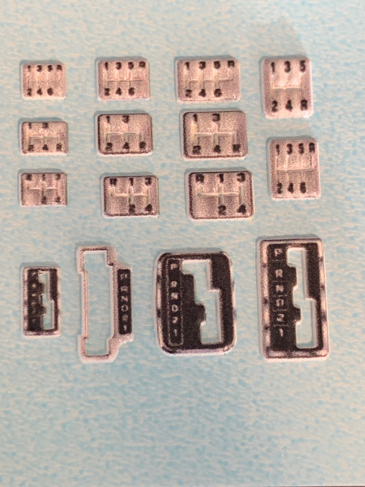 Shifter Plates Dimensional decal