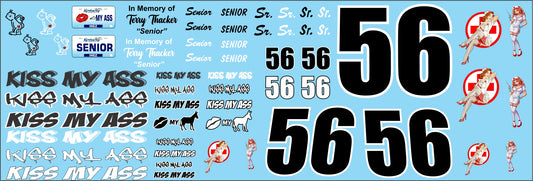 In Memory of Terry Thacker Decal sheet