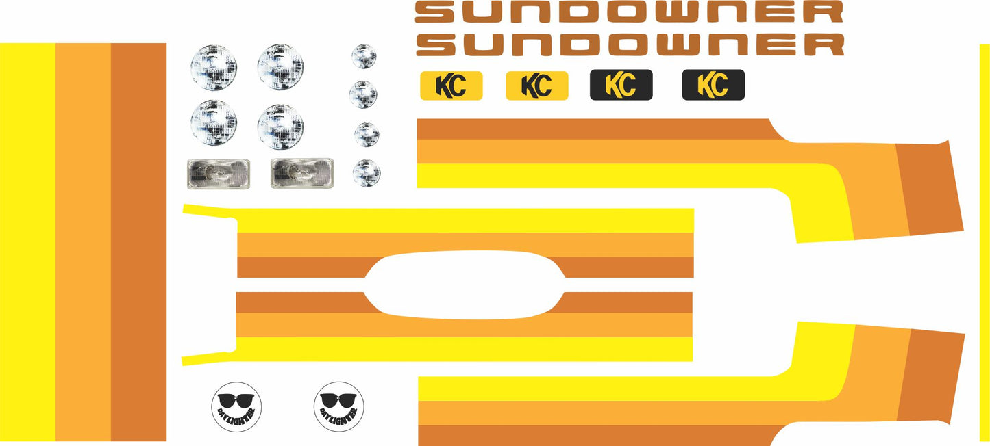 84 gmc sundowner decals