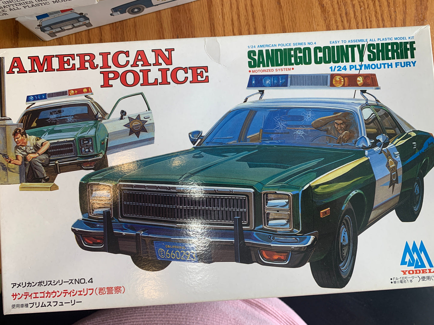 Yodel American Police San Diego County Sheriff 1/24 Plymouth Fury