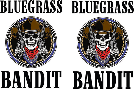 Bluegrass Bandit water slide decals