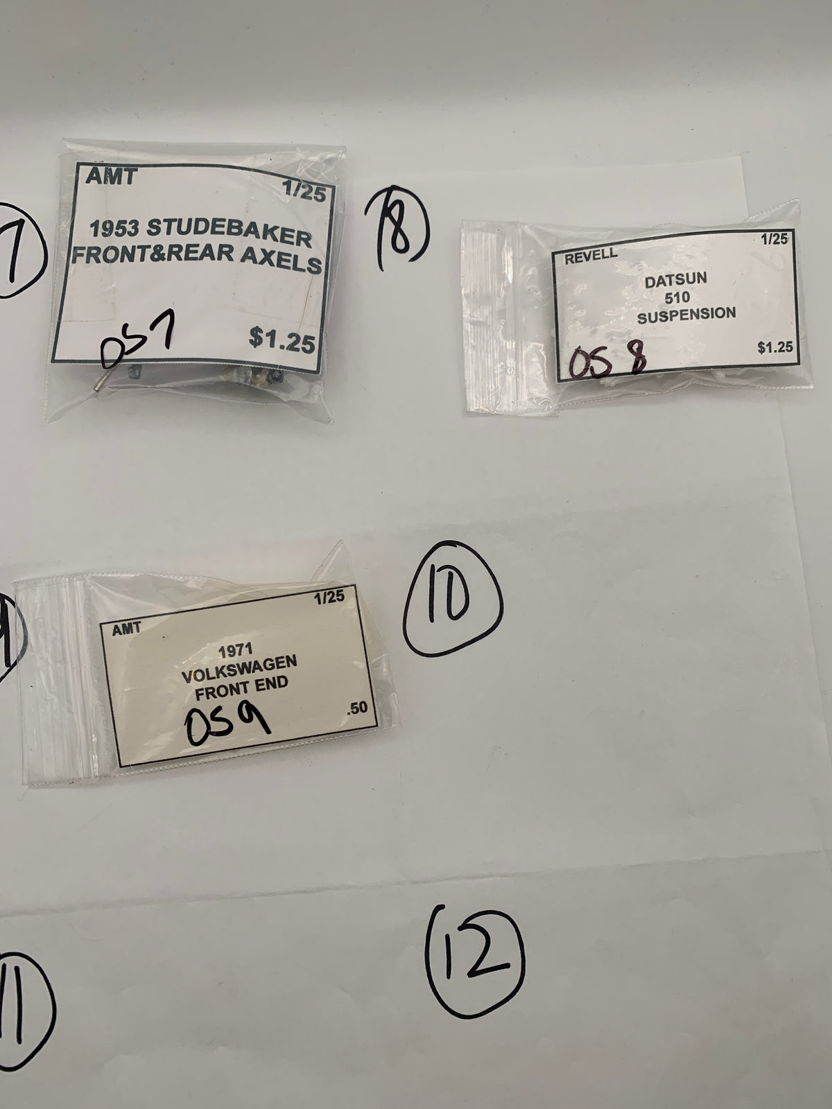 Misc Suspension parts bag
