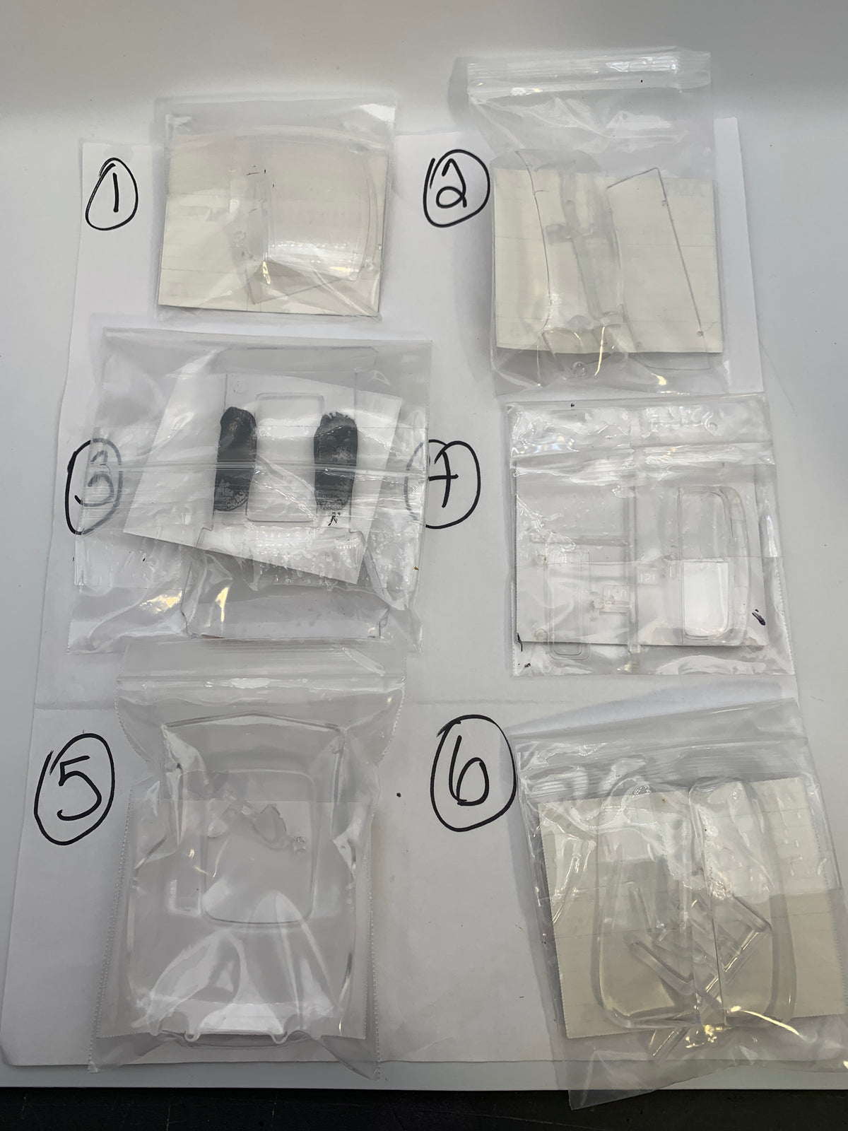 Ford Lincoln Mercury Glass & Firewall Parts bag