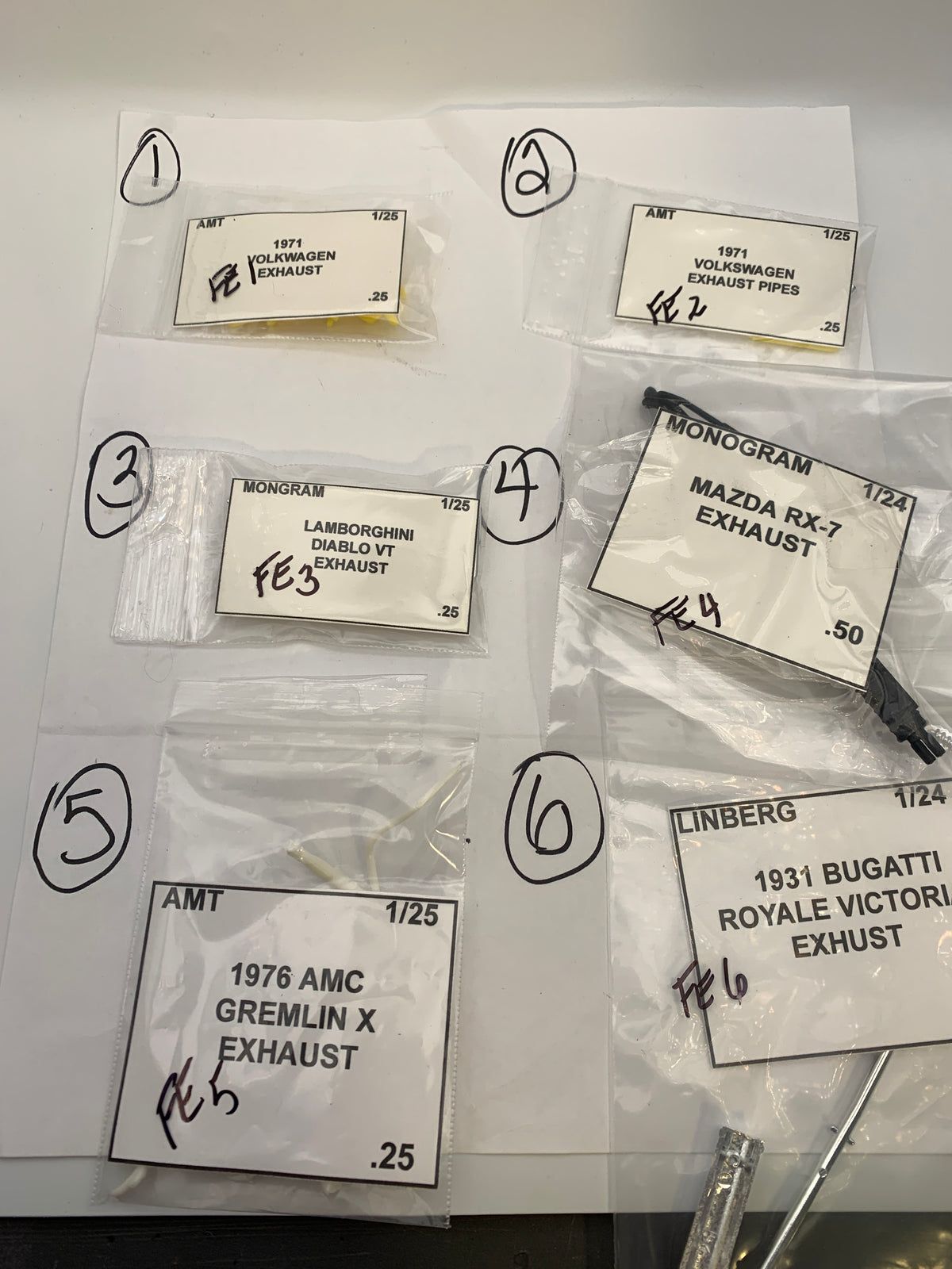 Foreign Exhaust Parts bag