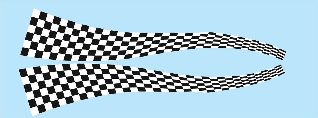 Checker Waving water slide decals – STSDecals