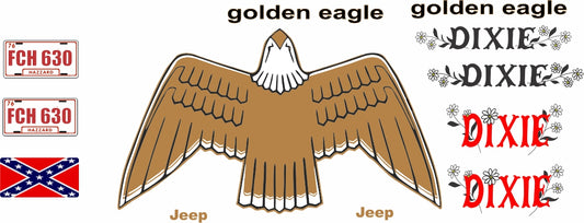 Daisy Jeep scale model decal