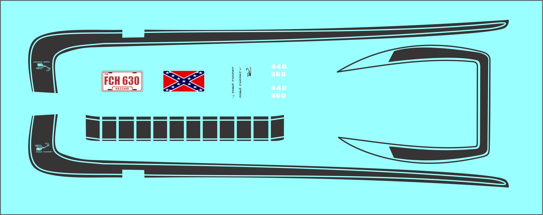 Daisy Charger scale model decal STSDecals