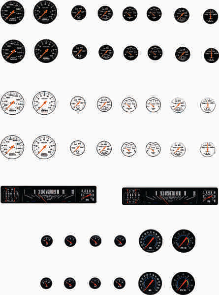 Gauges water slide decals