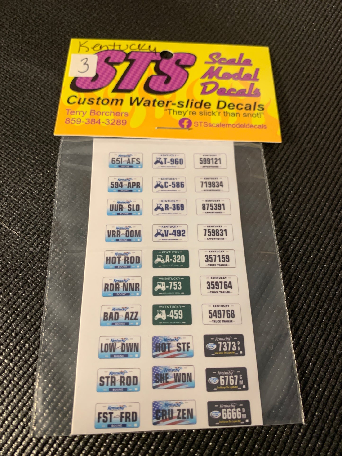 Arizona License Plate Assortment for 1:24 1:25 scale models
