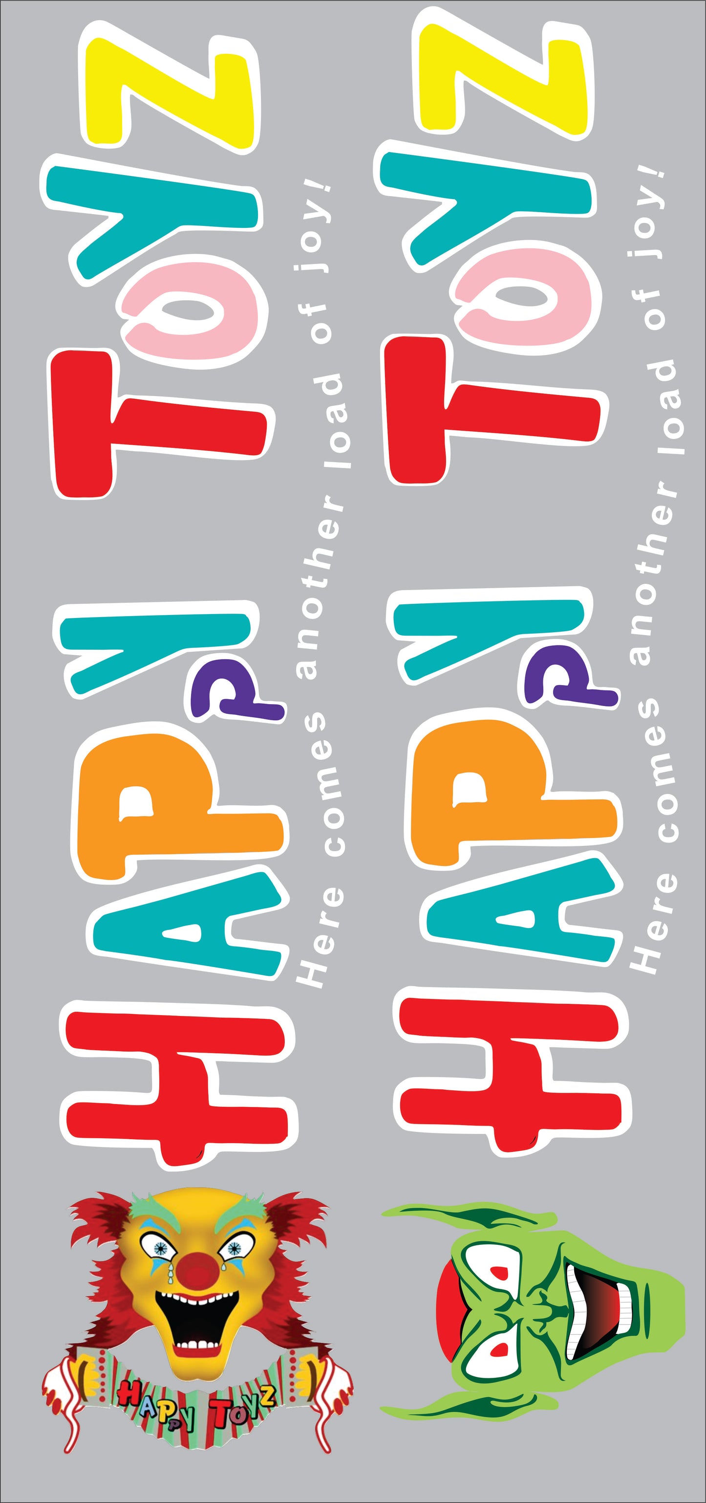 Happy Toys Maximum Overdrive water slide decals