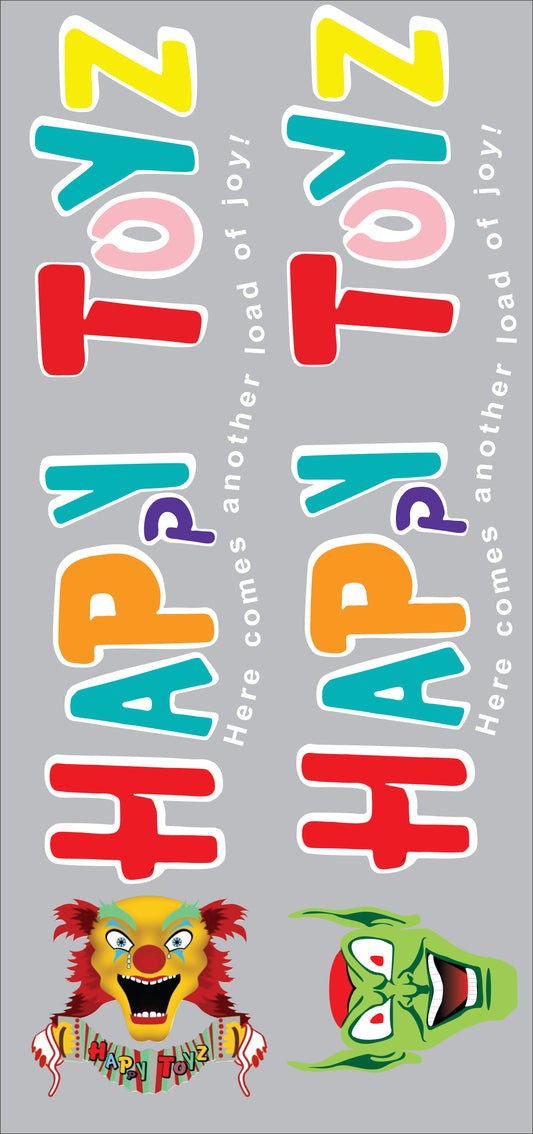 Happy Toys Maximum Overdrive water slide decals
