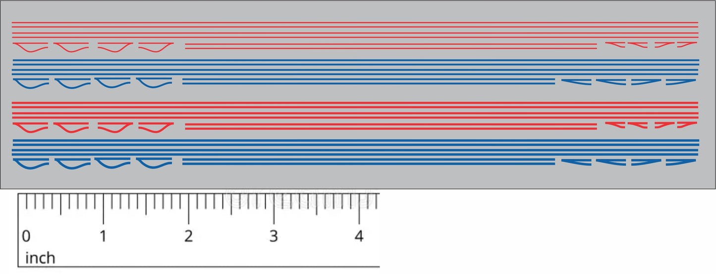 Red & Blue pinstripe