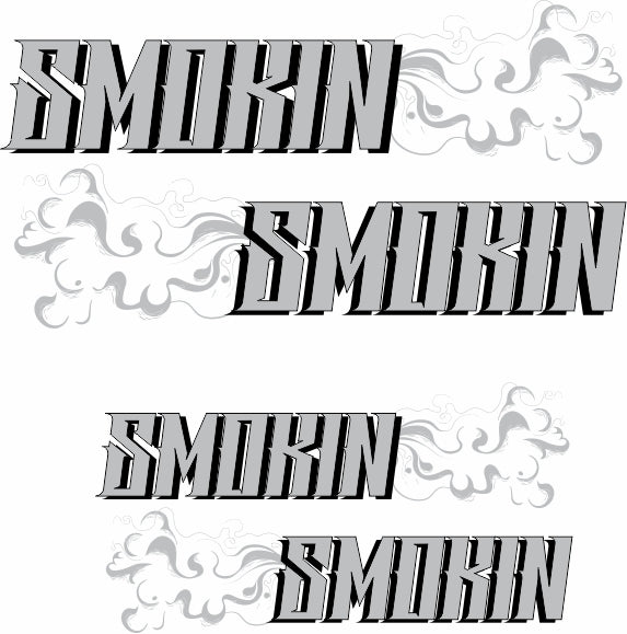 Smokin' Gasser style water slide decal