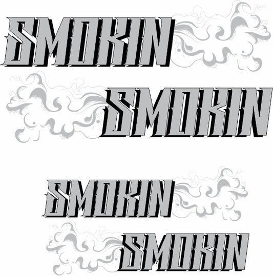 Smokin' Gasser style water slide decal