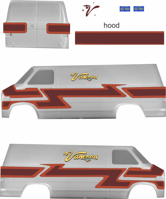 Vanessa Van Corvette Summer water slide decal