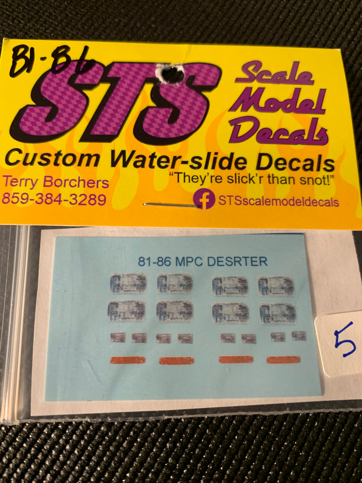 Headlights MPC 81-86 Water slide decals – STSDecals