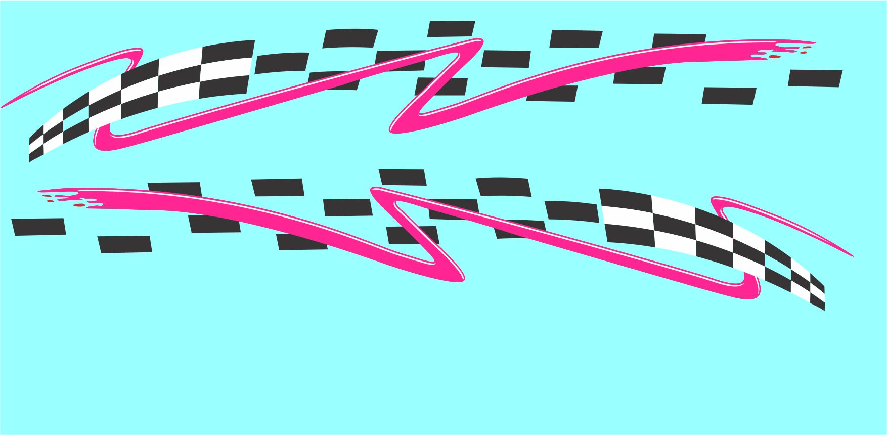 Checker Full Side #5 water slide decals – STSDecals