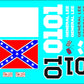 General Lee Logo water slide decals