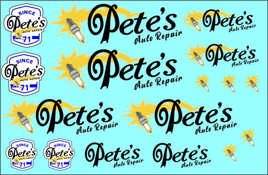 Pete's Auto Repair Business Logos