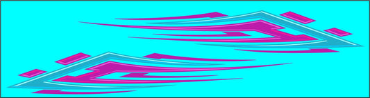 Retro Stripes #4 water slide decals